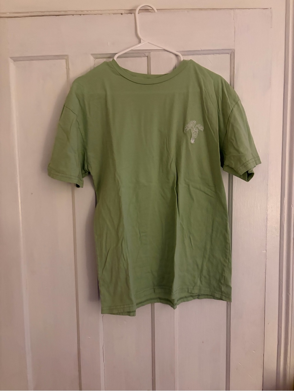 PacSun Light Green Short-Sleeve Tee with Palm Tree Graphic